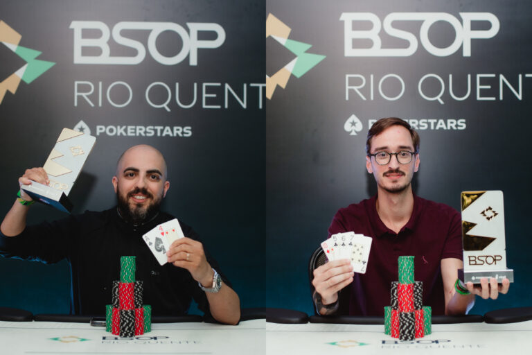 Dois jogadores faturaram o título no BSOP Rio Quente nesta segunda-feira
