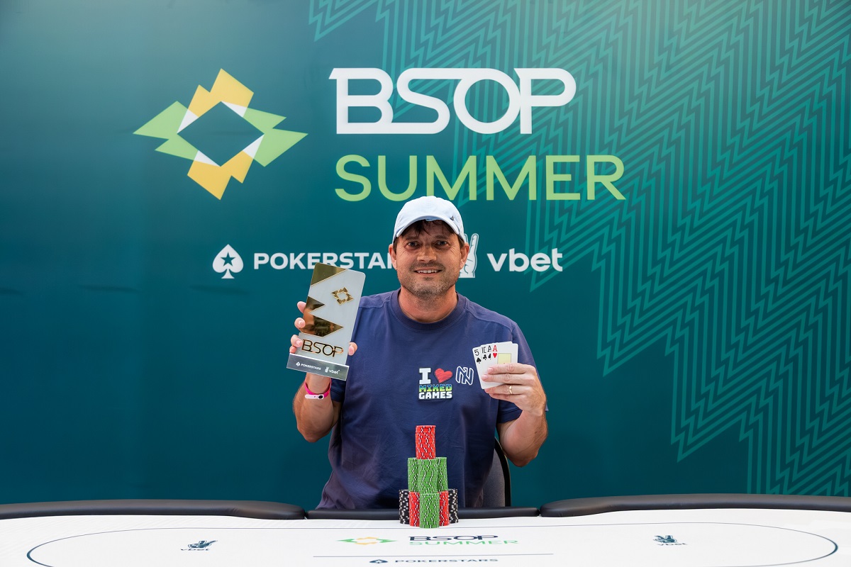 Leandro Ruy conquistou o segundo troféu no BSOP Summer