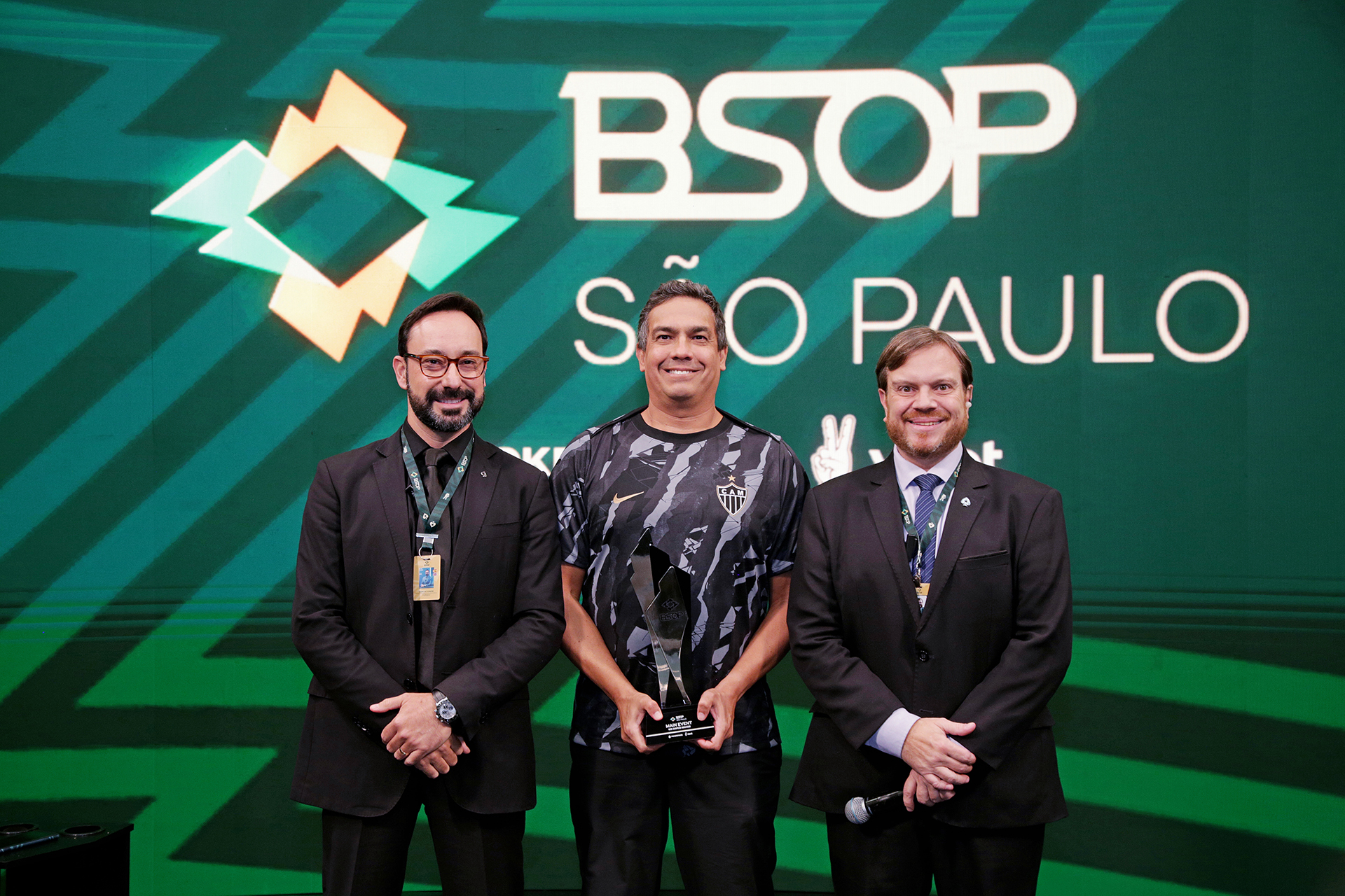 Pódio do Main Event do BSOP São Paulo