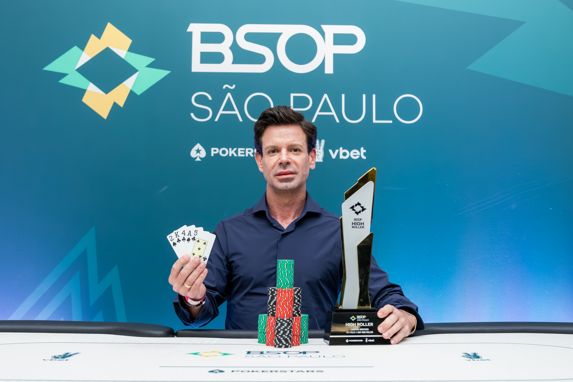 Rafael Tabalipa vence PLO5 1-Day High Roller do BSOP São Paulo