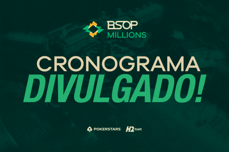 BSOP Millions 2026: confira a grade de torneios da maior edição da história