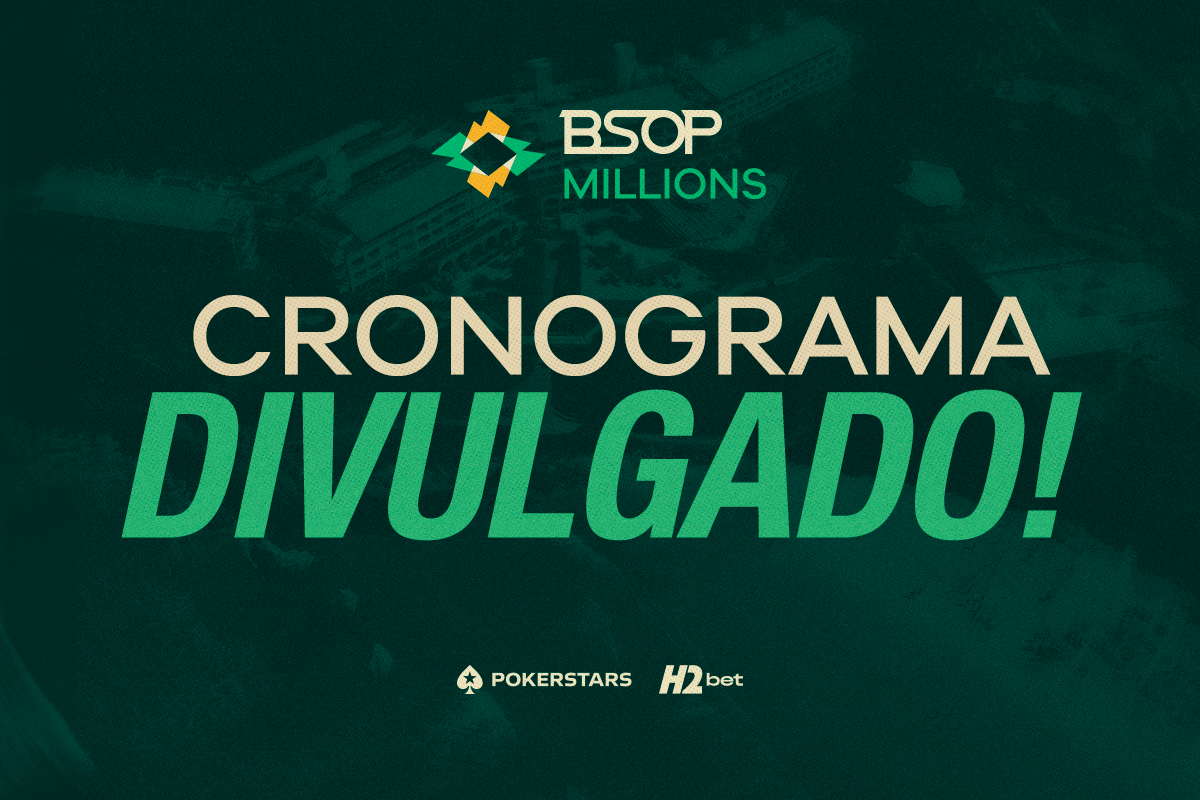 BSOP Millions 2026: confira a grade de torneios da maior edição da história