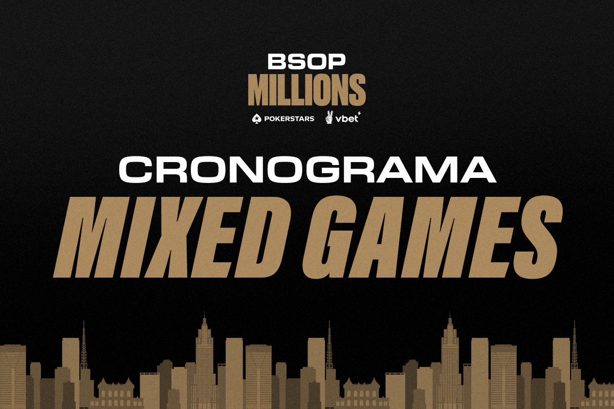 Serão 14 torneios da modalidade no BSOP Millions