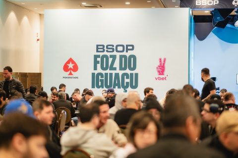 Salão do BSOP Foz do Iguaçu lotado no Start-Up