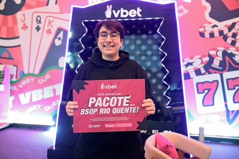 Thiago Almeron fez a festa no Lounge VIP da VBET