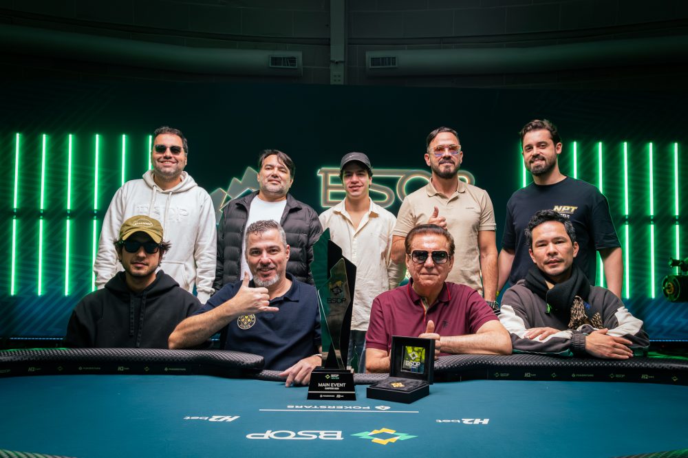 Mesa Final formada no Main Event do BSOP Winter; Wilkens Monteiro é o chip leader