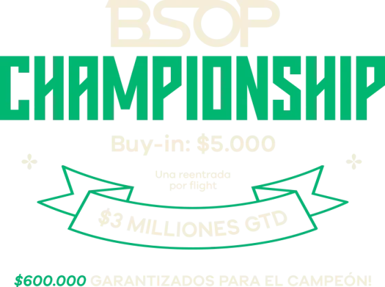 BSOP CHAMPIONSHIP + TEXTOS ESPANHOL