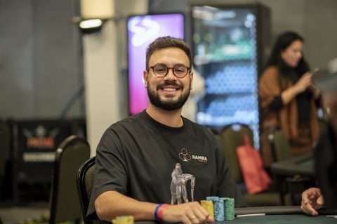 Lucas Rocha chip leader BSOP Championship Dia 1B