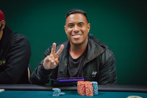 Rafael Cunha acumulou o maior stack no final do Dia 2 do Main Event do BSOP Rio Quente