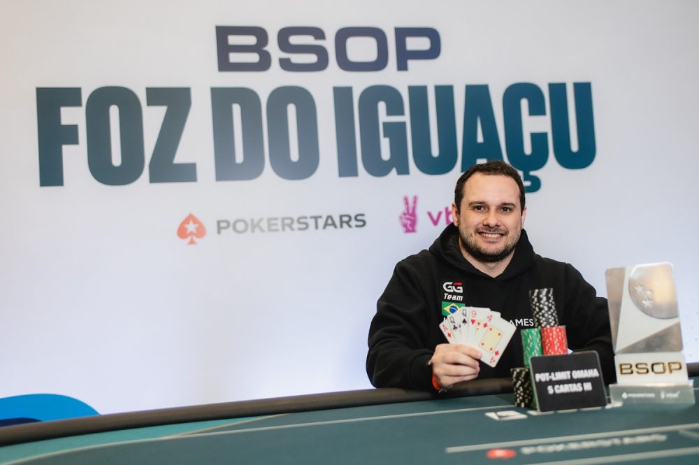 Gabriel Baleeiro teve um difícil duelo no BSOP Foz do Iguaçu