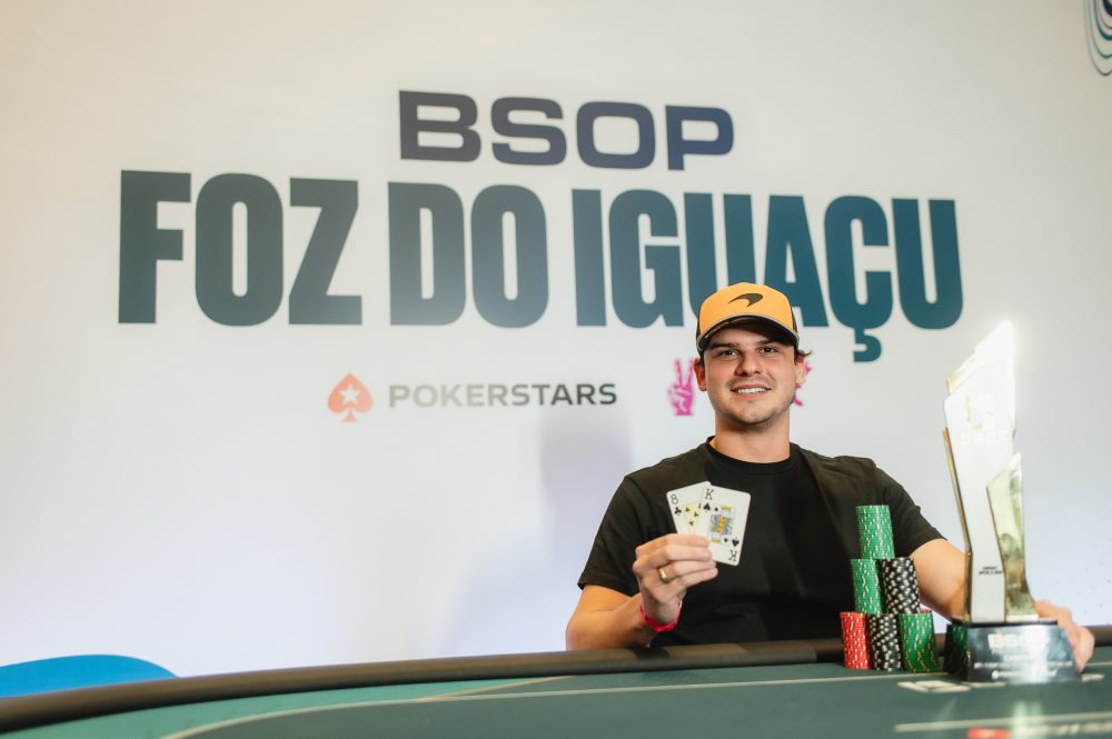 Herbert Farias campeão do 1-Day High Roller PKO do BSOP Foz do Iguaçu
