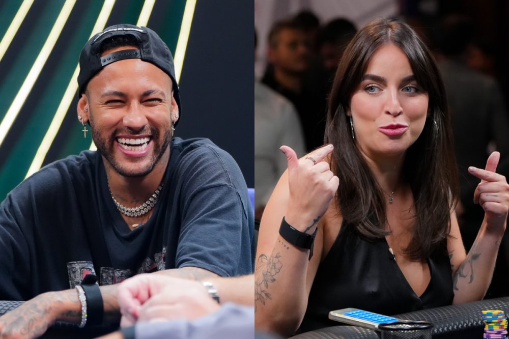 Mão entre Neymar e Bruna Unzeta levou o público ao delírio no BSOP São Paulo