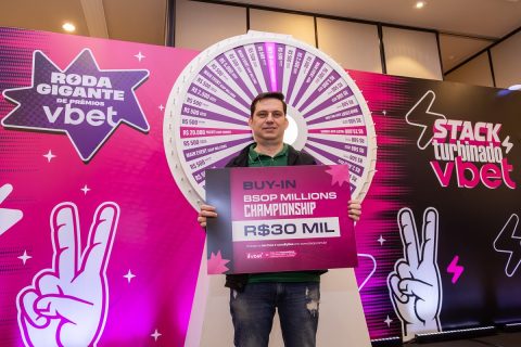 Ricardo Andrade ganhou um generoso prêmio na Roda Gigante de Prêmios da VBET