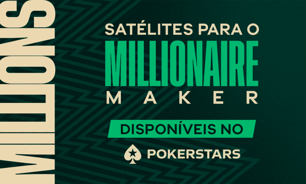 Satélite para o Millionaire Maker com 20 vagas garantidas acontece neste domingo no PokerStars