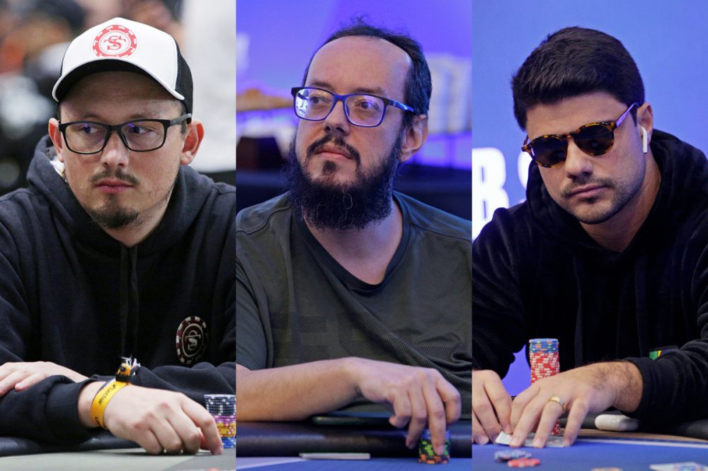 Leocir Carneiro, Geraldo Cesar e Ramon Sorgatto se garantiram na próxima etapa do BSOP