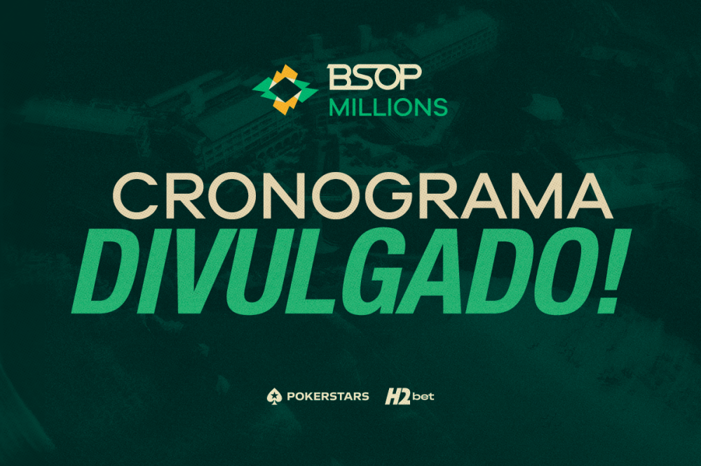 BSOP Millions 2026: confira a grade de torneios da maior edição da história
