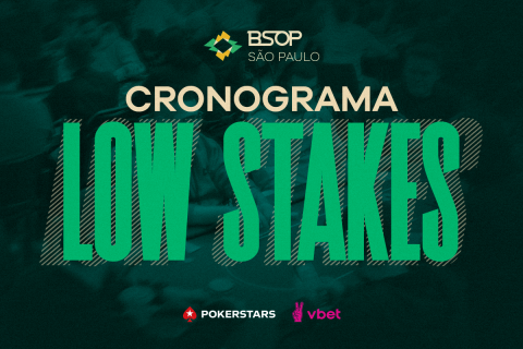 BSOP São Paulo tem cronograma low stakes recheado de atrações