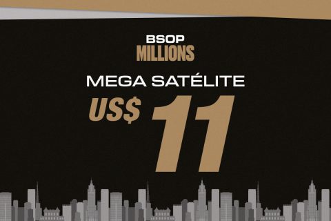 Primeira fase do Mega Satélite para o BSOP Millions custa apenas US$ 11 no PokerStars