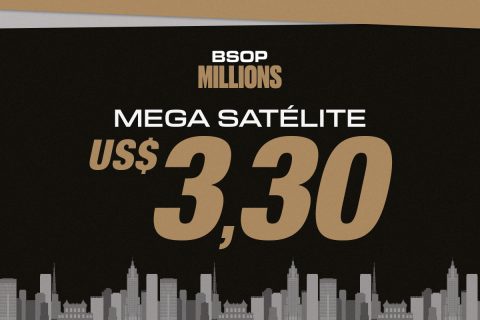 Jogadores podem jogar o Mega Satélite do BSOP Millions por apenas US$ 3,30