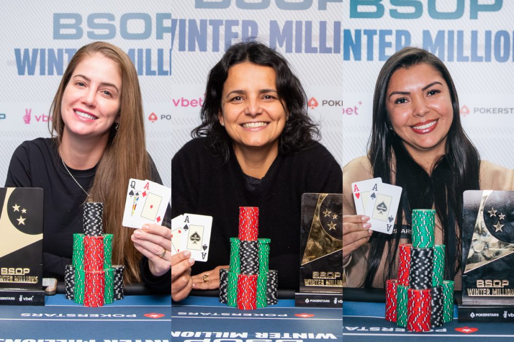 Jogadoras acumularam conquistas no BSOP Winter Millions
