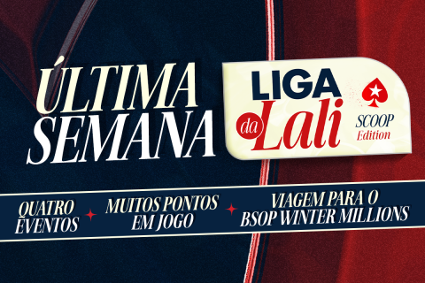 Liga da Lali vai levar os quatro melhores do ranking para o BSOP Winter Millions