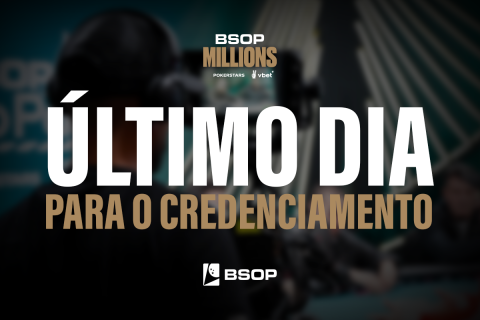 Último dia para os profissionais de mídias fazerem o credenciamento do BSOP Millions