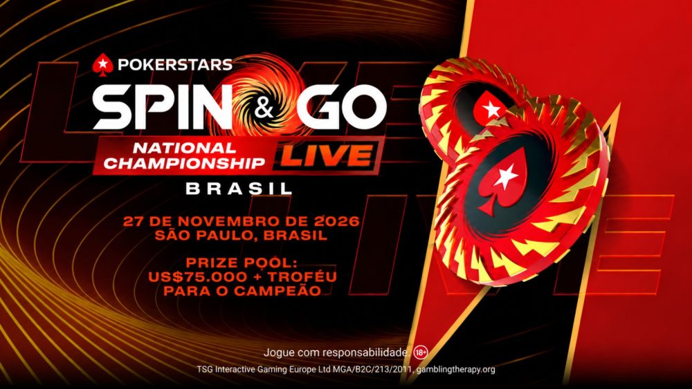PokerStars traz Spin & Go Championship Live para uma versão inédita a ser realizada pela primeira vez ao Brasil