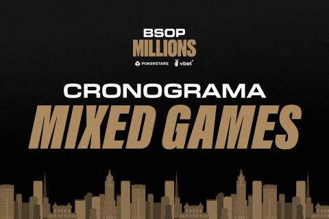 Serão 14 torneios da modalidade no BSOP Millions