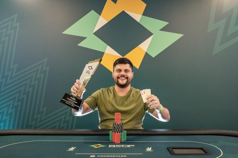 Eduardo Manga, campeão do 2-Day High Roller no último dia de BSOP Millions