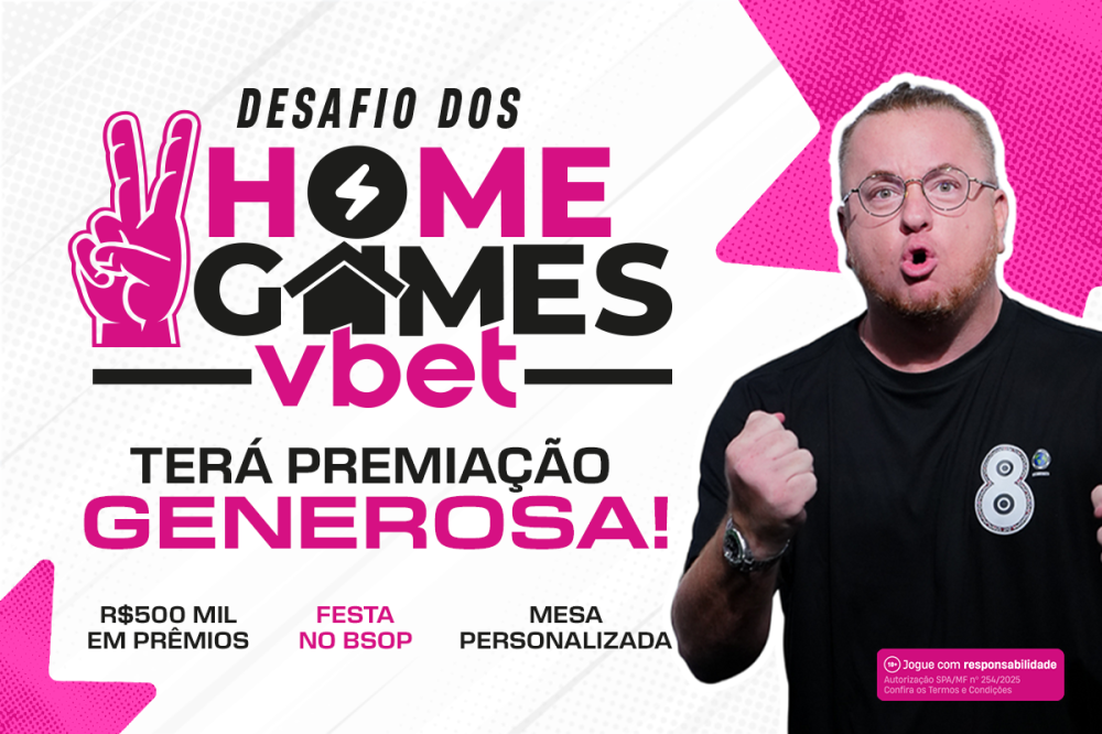Desafio do Home Game VBET distribuirá prêmios coletivo e individualmente