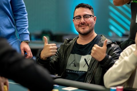 Gerardo Rodríguez, chip leader do Dia 1A do Mini Championship
