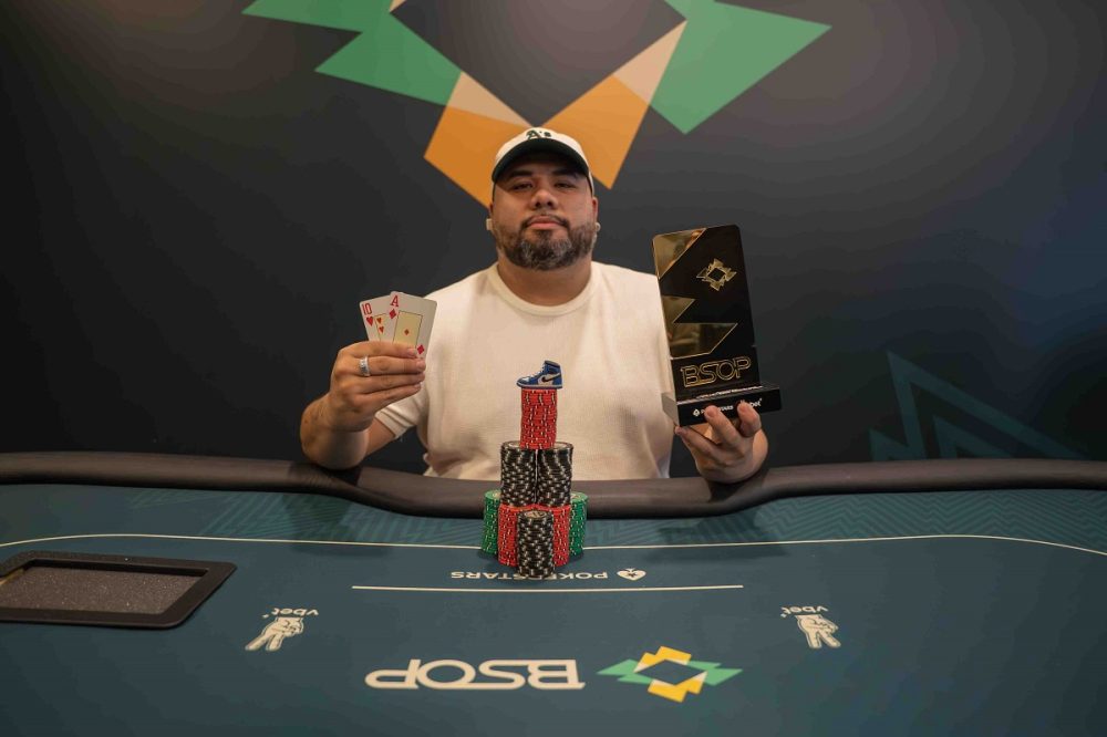 Kaio Camargo, campeão do 6K 2-Day Deepstack do BSOP Millions