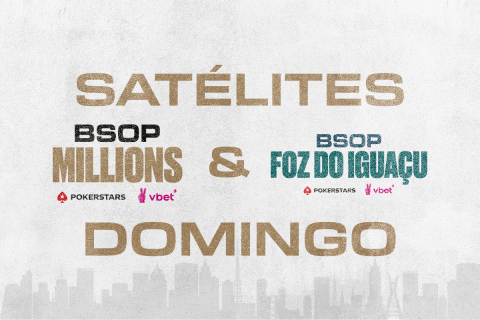 Domingo será de diversas para se garantirem no BSOP pelo PokerStars