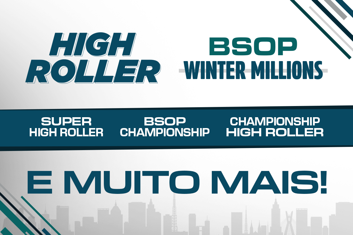 Organização preparou uma grade especial para o BSOP Winter Millions