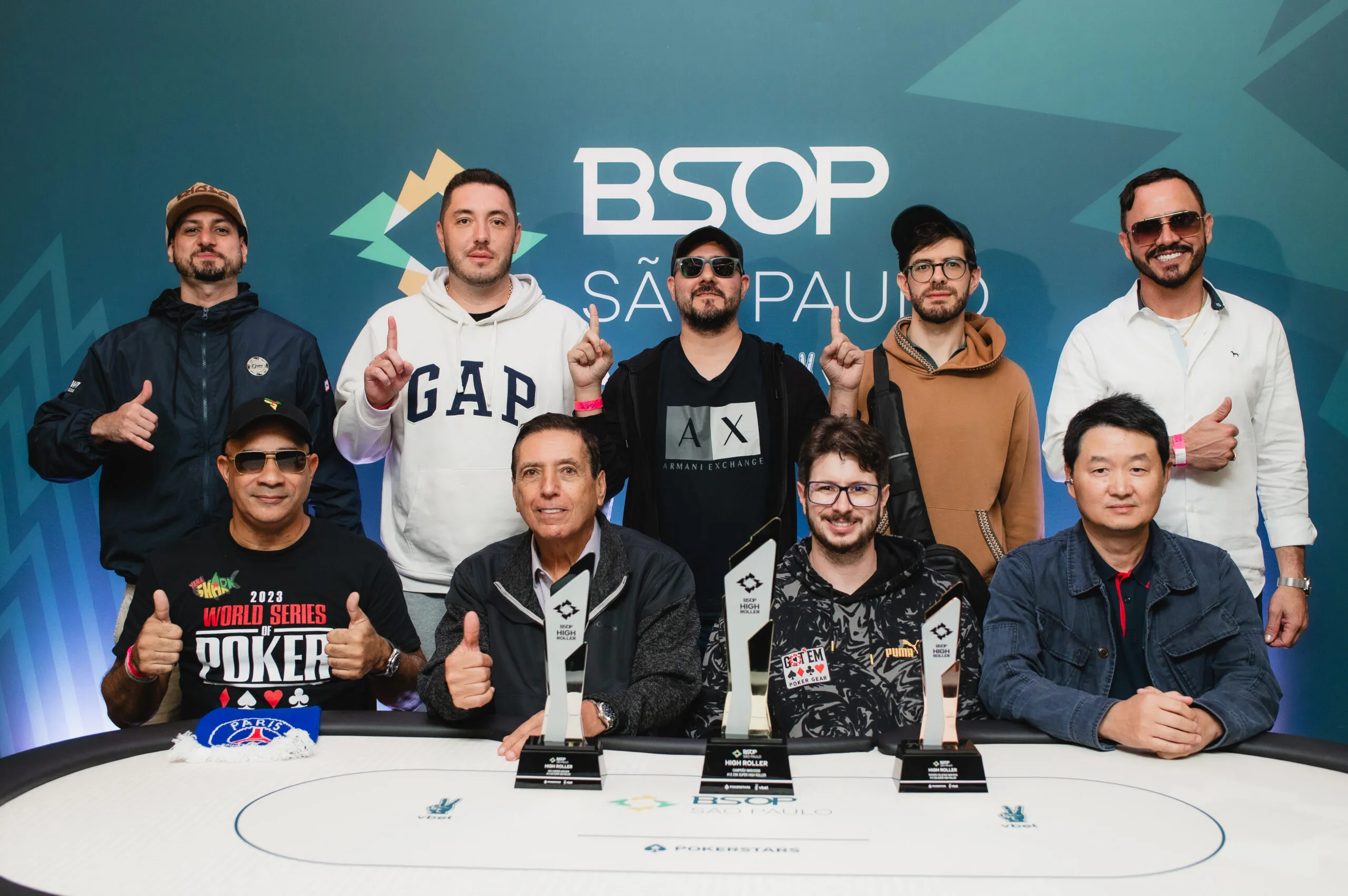 Formada a Mesa Final do 25K Super High Roller do BSOP São Paulo; Fausto Martello lidera