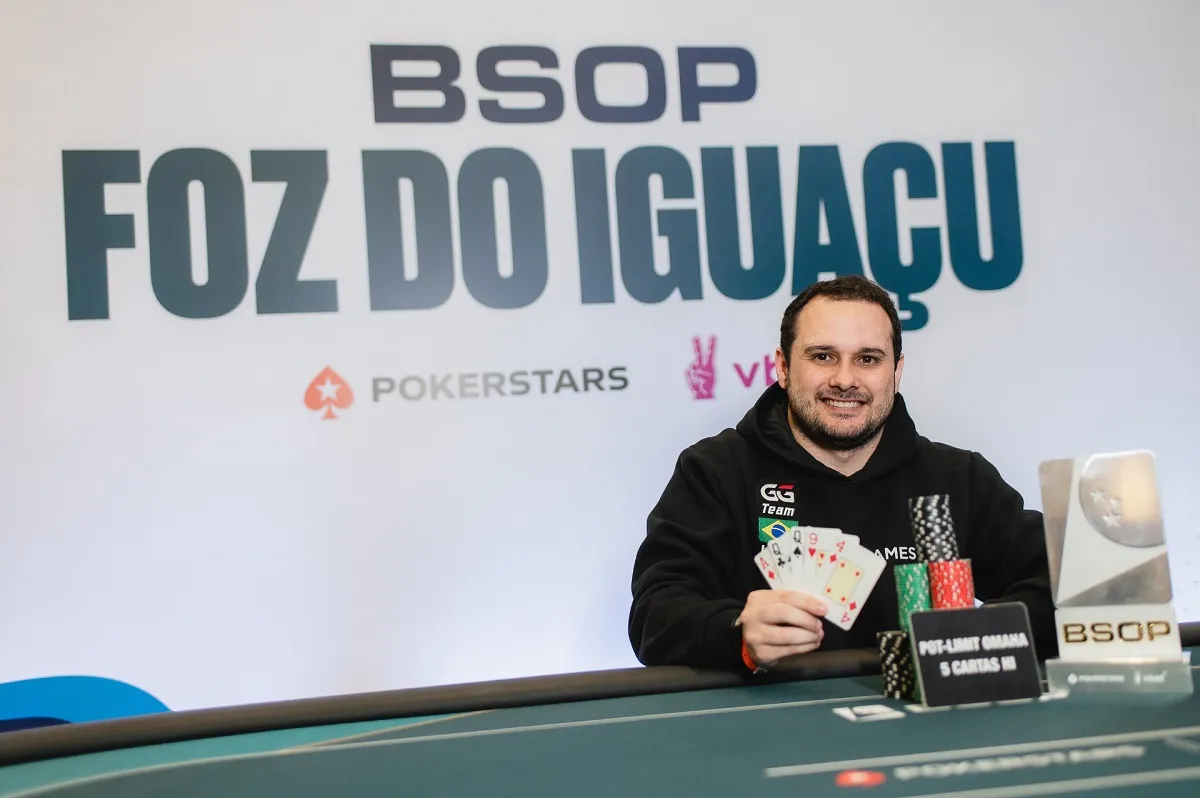 Gabriel Baleeiro teve um difícil duelo no BSOP Foz do Iguaçu