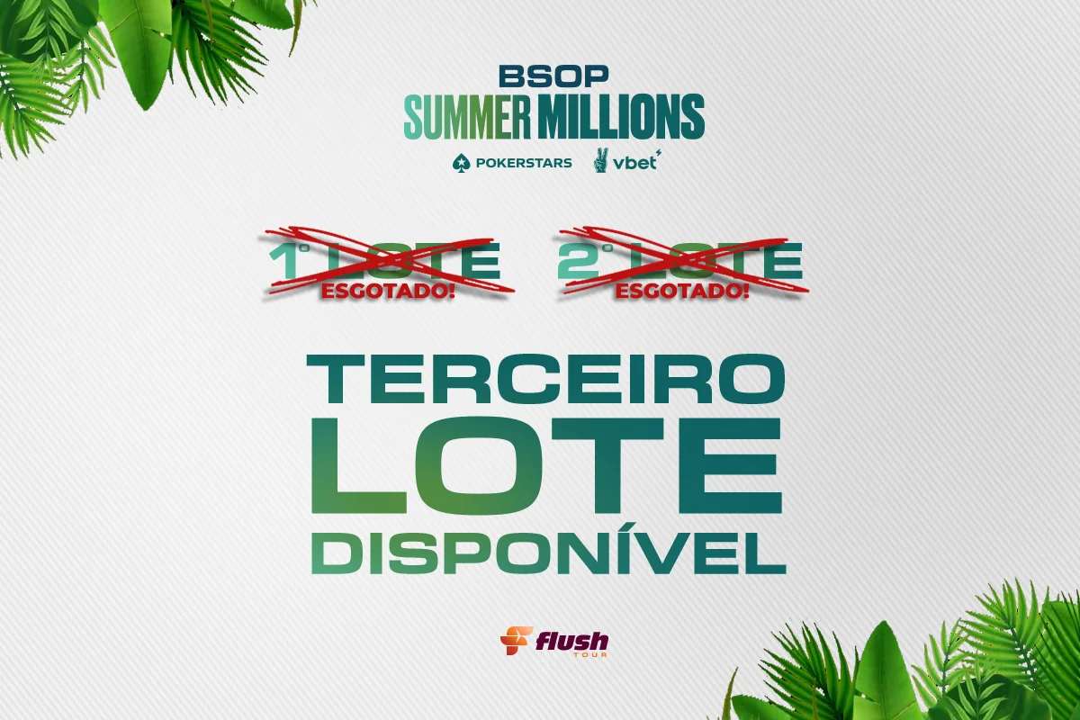 Flush Tour liberou o 3º lote para o BSOP Summer Millions