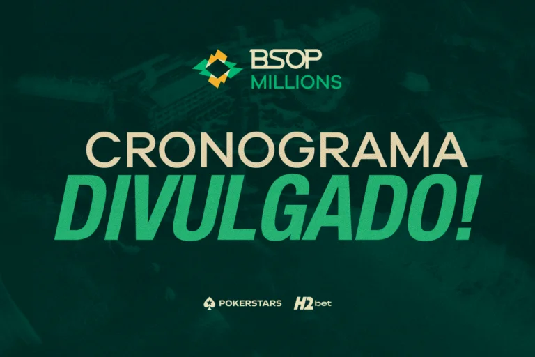 BSOP Millions 2026: confira a grade de torneios da maior edição da história