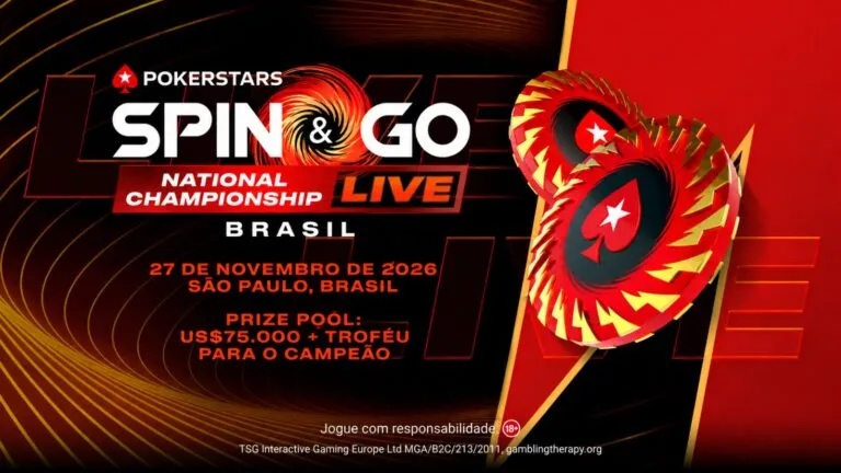 PokerStars traz Spin & Go Championship Live para uma versão inédita a ser realizada pela primeira vez ao Brasil