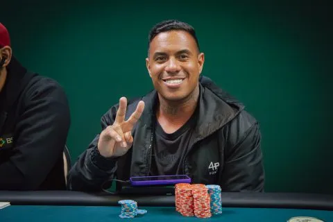 Rafael Cunha acumulou o maior stack no final do Dia 2 do Main Event do BSOP Rio Quente