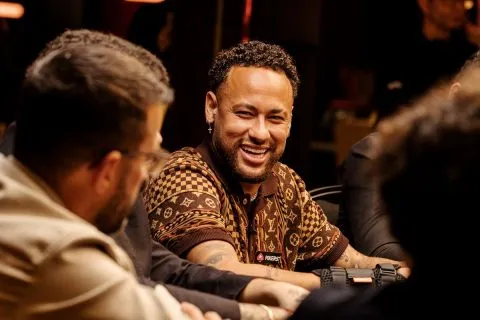 Neymar Jr marcou presença no primeiro dia do BSOP One JW