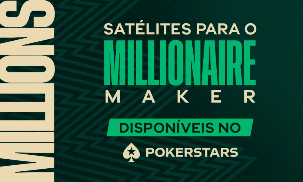 Satélite para o Millionaire Maker com 20 vagas garantidas acontece neste domingo no PokerStars