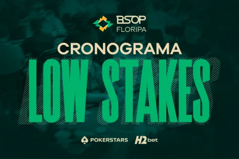 BSOP Floripa conta com cronograma low stakes recheado de atrações