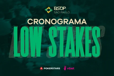 BSOP São Paulo tem cronograma low stakes recheado de atrações