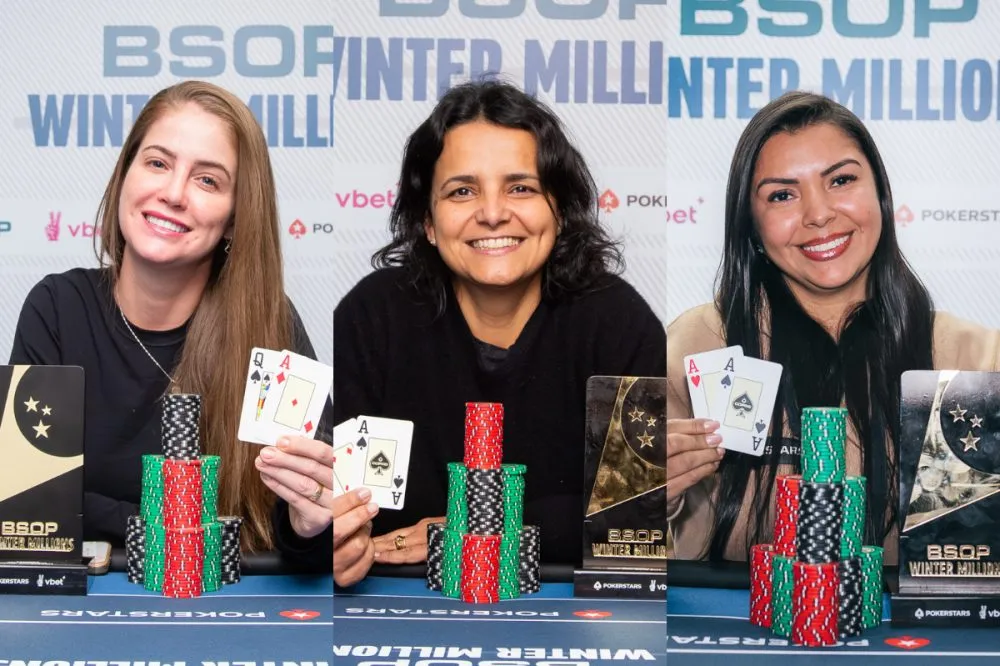 Jogadoras acumularam conquistas no BSOP Winter Millions